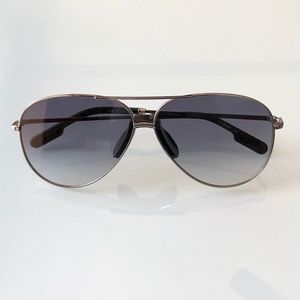 Silver Grey Aviator Sunglasses